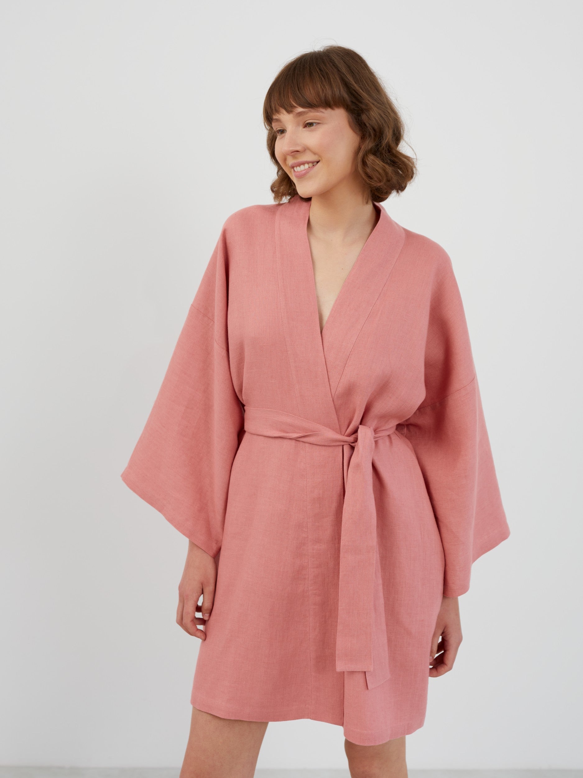 Linen Wrap Dress ATHENA