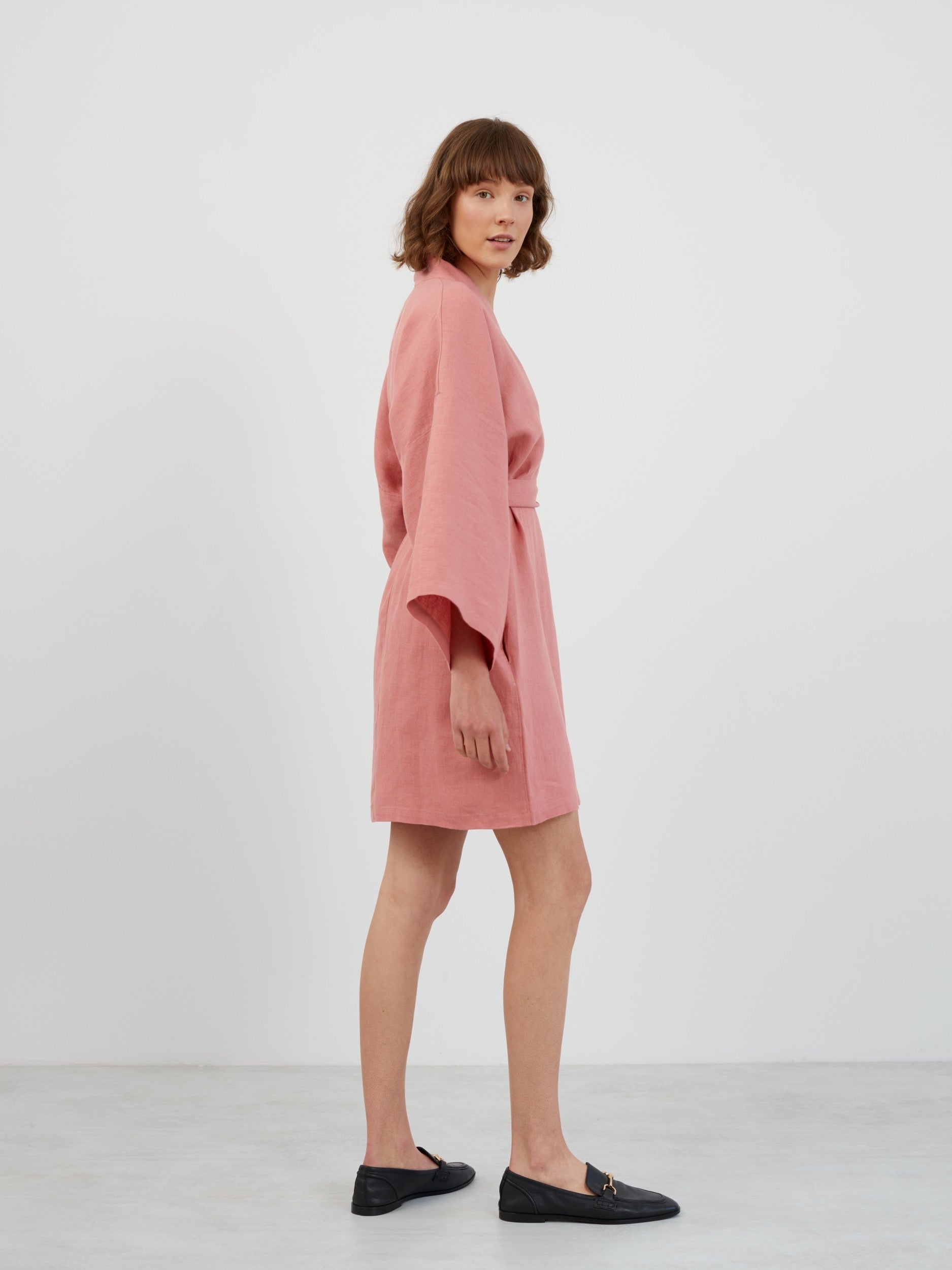 Linen Wrap Dress ATHENA