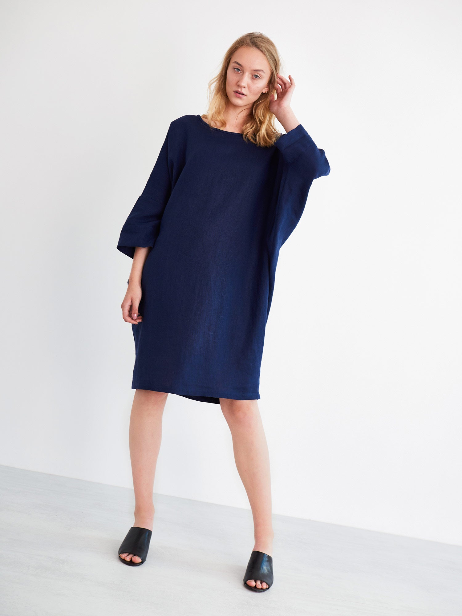 Linen Cocoon Dress